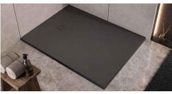 Kolpa San Cadita de dus dreptunghiulara, din marmura turnata, antracit, 120x80x3.5 cm, KolpaSan Hopp (575470)