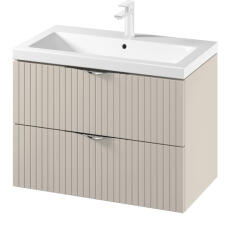 Cersanit Set dulap baie suspendat 2 sertare lavoar inclus, 80 cm, casmir mat, MDF, Cersanit Tirso (S801-543) - brico