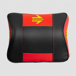 MOMO memóriahabos nyaktámasz - fekete-piros/sárga