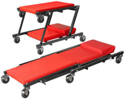 MAXSPEED 2in1 állítható aláfekvő és műhelyszék - 6 kerékkel