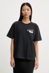 MM6 Maison Margiela pamut póló - fekete S - answear - 57 990 Ft