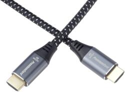 PremiumCord Cablu HDMI, Ultra High Speed, 8K@60Hz, Versiunea 2.1, conectori auriti metalici din aluminiu, 2m, PremiumCord, kphdm21s2
