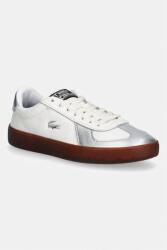 Lacoste bőr sportcipő Baseshot Pro Sneakers Silver & Gold Pack - fehér Női 41