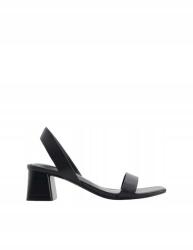 Reserved Fekete Cipő Szandál Pántos Sarok Bebújós Öko Bőr 40-ES (168AQ)