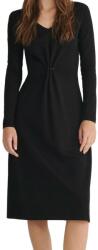 Reserved Fekete Ruha MIDI Hosszú Ujjú Sima Nyakkivágással Reserved Viszkózzal M
