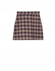 House Többszínű Trapéz Mini Szoknya Könyvjelző Kockás Magas Állapot S