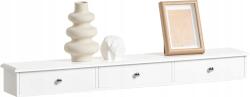 Oskar Fali Szekrény Fiókokkal, Polc, Fehér, Modern Hálószobába (5903332075775)