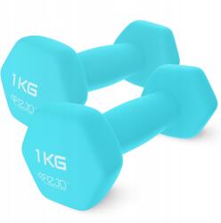 4FIZJO Vinil Súlyzók Fitnesz Edzéshez Terhelés Izomerősítés 2x1 Kg (Hantelki żeliwne do ćwiczeń siłowych 2 × 1 kg)