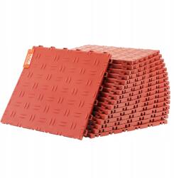 VEVOR 12x12x0, 53 hüvelykes, 50 db-os garázscsempék, egymásba illeszthető, csúszásmentes, piros (CKDDHSJ501212)