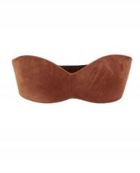 Reserved Barna Bandeau Velúr Melltartó Pánt Nélküli Csattal Hátul 70B