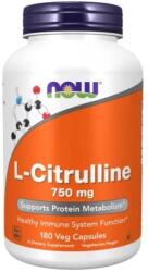 NOW L-citrulină 750 mg - 180 capsule vegetale