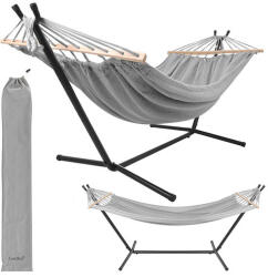 Gardlov Kétszemélyes kerti függőágy, erős vasállvány kerettel 200x150cm 250kg teherbírás