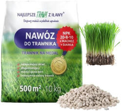 Malatec Többkomponensű Gyeptrágya NPK 20-8-10 Granulátum 10 kg 500 m