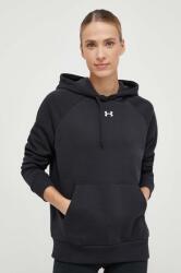 Under Armour kapucnis melegítőfelső női pamuttal UA Rival Fleece - fekete S