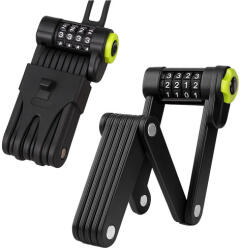 Malatec Összecsukható bicikli lakat, kerékpárzár, erős kódvédelem