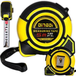 Malatec 5M x 25MM GÖRGŐS MÉRŐSZALAG RÖGZÍTHETŐ ACÉLLAL