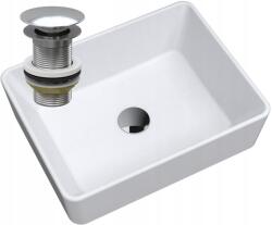 Granitan Mosdókagyló Gránit Asztali Dugó Króm (MERANO BIAŁA + KOREK CHROM)