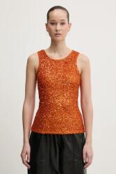 Never Fully Dressed top Rust Sequin - narancssárga XL