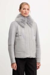 Patrizia Pepe rövid kabát - szürke 40 - answear - 99 990 Ft
