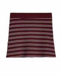 Reserved Bordó Csíkos Mini Kötött Szoknya Klasszikus Reserved M