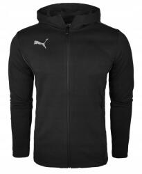 PUMA 3216 Férfi Pulóver Puma Cipzáras Kapucnival Cipzáras Zsebekkel Fekete S (658528-03)