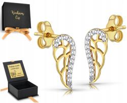 ZŁOCISTO Arany Fülbevaló Szárny Ezüst 925