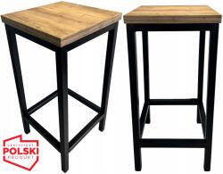  Hoker Zsámoly Fém Konyhai Bárszék Loft 64, 5cm Lengyel Gyártás (HOKER TABORET STOŁEK METALOWY)