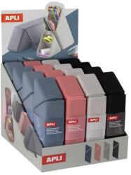APLI Tolltartó, display, cipzáras, szilikon, asztali rendezővé alakítható, APLI Up North , vegyes színek (20612) - kellekanyagonline