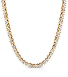 SAVICKI Тенис колие 585, бели диаманти 6.900ct 3.8 мм 42 см