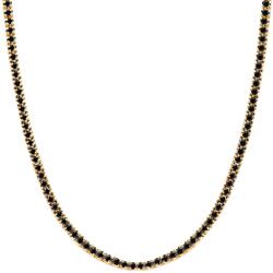 SAVICKI Тенис колие, злато 585, черни диаманти, 4, 380К, 42 см