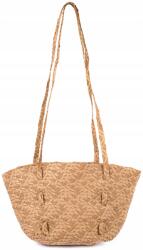 Szaleo Simplicity nyári kosár táska tágas A4 strand bézs (tr19392-1)