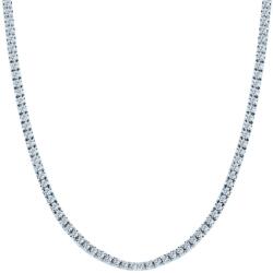 SAVICKI Тенис колие, бяло злато 585, бели диаманти 4.380ct 3.0mm 42cm