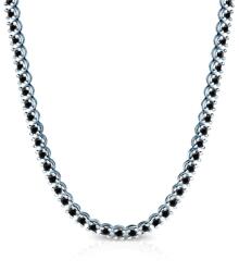 SAVICKI Тенис колие, бяло злато 585, черни диаманти 6.900ct 3.8mm 42cm