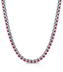 SAVICKI Тенис колие, бяло злато 585, рубини 9.200ct 3.8 мм 42 см