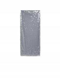 Reserved Szürke Egyenes Flitteres MIDI Szoknya Csillogó Magas Derekú Gumis M