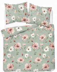 Detexpol Menta ágyneműhuzat krém-rózsaszín virágokkal 220x200 Naturalis kollekció (5502B 220)