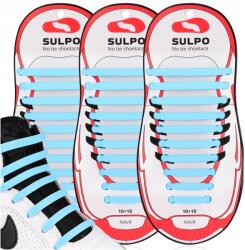 Sulpo Gumi Cipőfűző kötés nélkül cipőhöz gyors cipőfelhúzás 3 Pár (Sznurówki bez wiązania)