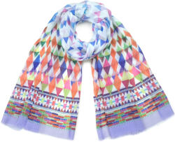 Szaleo Perugia női sál vékony, szellős mintás nyári strand sál Többszínű (sz22220-2)