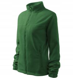 MALFINI Polár női zöld meleg palack vastag kapucni nélküli cipzáras pulóver S (MLI-50406)