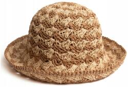 Szaleo Safira nyári sapka kihajtható strand áttört természetes Világos barna - allegro - 3 630 Ft