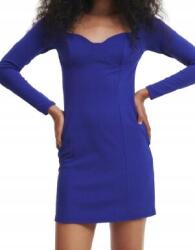 Reserved Kobalt Mini Ruha Testhezálló Hosszú Ujjú Sima M