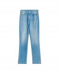 Reserved Kék Pamut Farmer Nadrág Egyenes Magas Reserved 38