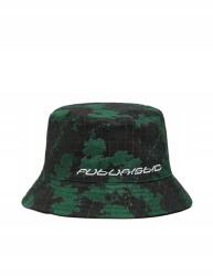 Cropp Kétoldalas Kalap Fekete-zöld Klasszikus Bucket Nyomtatás Felirat