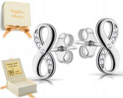 ZŁOCISTO Ezüst Fülbevaló A Végtelenség Jele Infinity 925