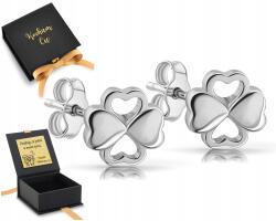 ZŁOCISTO Lóhere fülbevaló lóhere ezüst csavaros stift 925 gravírozás