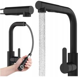 Granitan Konyhai Csaptelep Kihúzható Kifolyócsővel fekete Ebro Álló konyhai csaptelep (EBRO czarna)