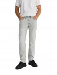 Reserved Világosszürke Farmer Nadrág Egyenes Hosszú Klasszikus Mosási Hatás Reserved 34