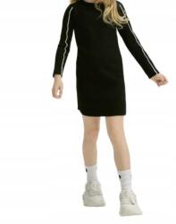 Reserved Fekete Kötött Bordázott Hosszú Ujjú Ruha Pamut Reserved 164