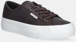 Calvin Klein sportcipő VULC FLATF LACE UP LTH CK - barna Női 40
