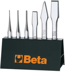 Beta 38/SP6 6 részes kiütő, pontozó , laposvágó és keresztvágó szerszám szerszám készlet tartóval (BETA 38/SP 6) (BETA-000380009)